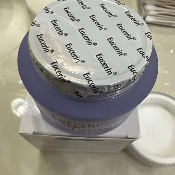 Eucerin Q10 Anti-Wrinkle Face Cream, Unscented Face Cream for Sensitive Skin, 1.7 Oz Jar