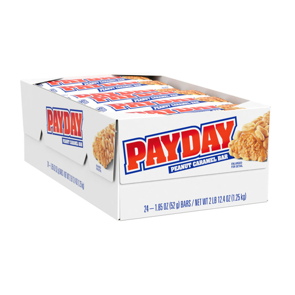 PAYDAY Peanut Caramel Candy Bars, 1.85 oz (24 Count)