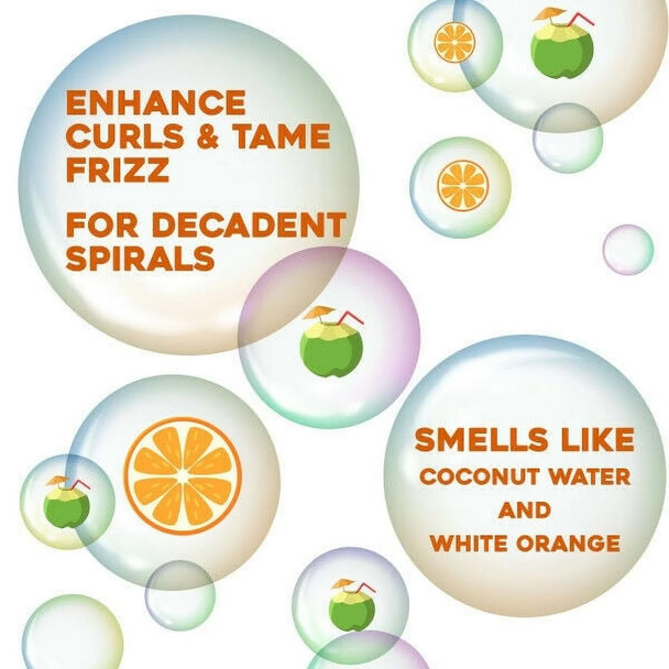 OGX Quenching + Coconut Curls Curl-Defining Conditioner, Nourishing Curly Hair Conditioner with Coconut Oil, Citrus Oil & Honey, Paraben-Free with Sulfate-Free Surfactants, 13 floz