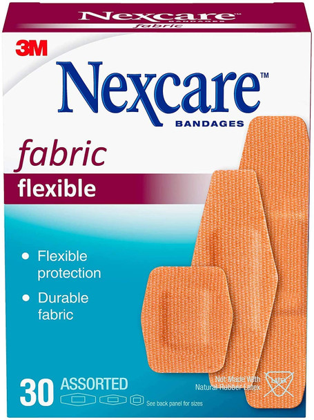Nexcare Fabric Bandages 30 pk