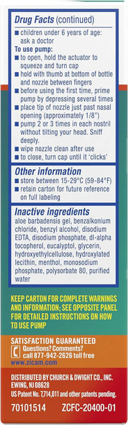 Zicam Intense Sinus Relief Liquid Nasal Spray 0.50 oz