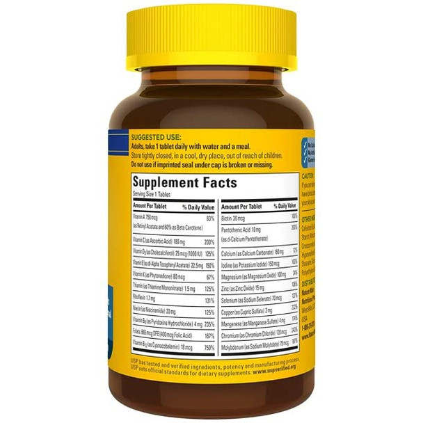 Nature Made Multivitamin for Him, Mens Multivitamins with No Iron, Daily Nutritional Support, Nature Made Multi Mens Vitamins & Minerals, 90 Tablets, 90 Day Supply