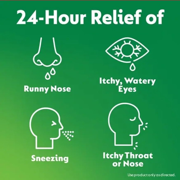 Zyrtec Children's Dye-Free Chewables for 24 Hour Allergy Relief, 10 mg Cetirizine Hydrochloride Antihistamine Tablets, Kids Allergy Medicine Relieves Sneezing & Itchy Throat, Grape, 24 ct