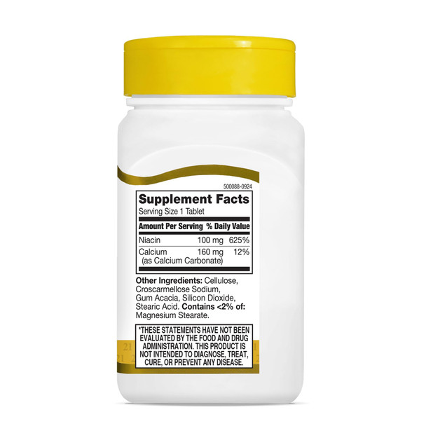 21st Century, Niacin, 100 mg, 110 Tablets