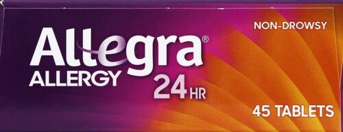 Allegra 24 Hour Indoor and Outdoor Allergy Relief Non-Drowsy Tablets 45 Count