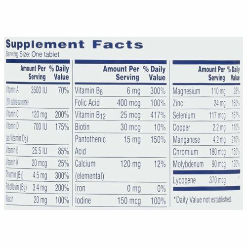 One-A-Day Men's 50+ Healthy Advantage Multivitamins Supplement Tablets 100 Count