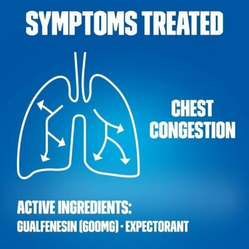 Mucinex Guiafenesin 600mg Expectorant Extended Release Bi-Layer Tablets 100 Each