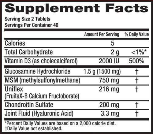 Schiff Move Free Joint Health Advanced Plus MSM & Vitamin D3 Coated Tablets 80Ct