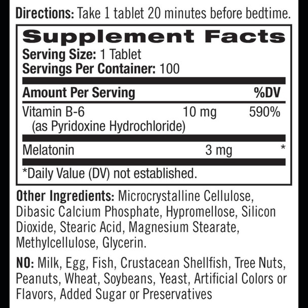 Natrol Melatonin 5 mg Time Release, Dietary Supplement to Minimize Wake Ups, Nighttime Sleep Aid, 100 Tablets, Up to a 100 Day Supply