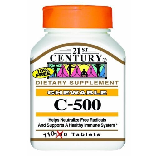 21st Century Vitamin C Tablets Antioxidant and Immune Support 500 mg 110 Count
