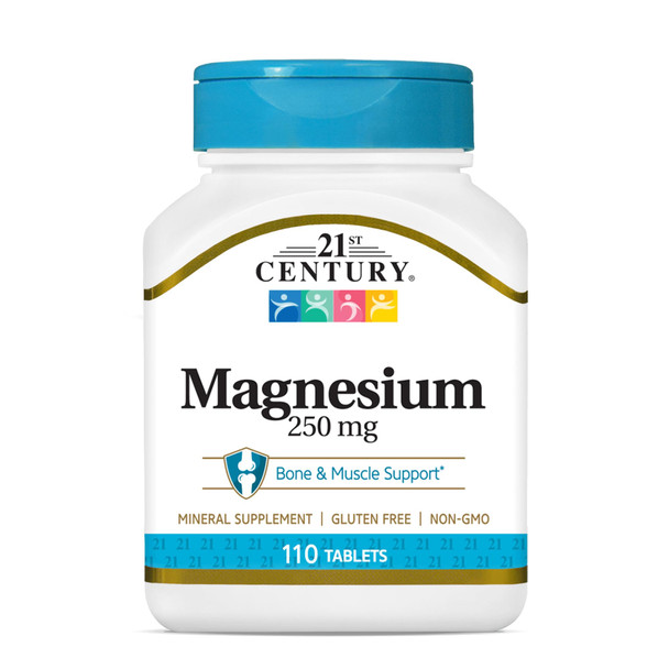 Magnesium 250 mg 110 Tablets, 21st Century