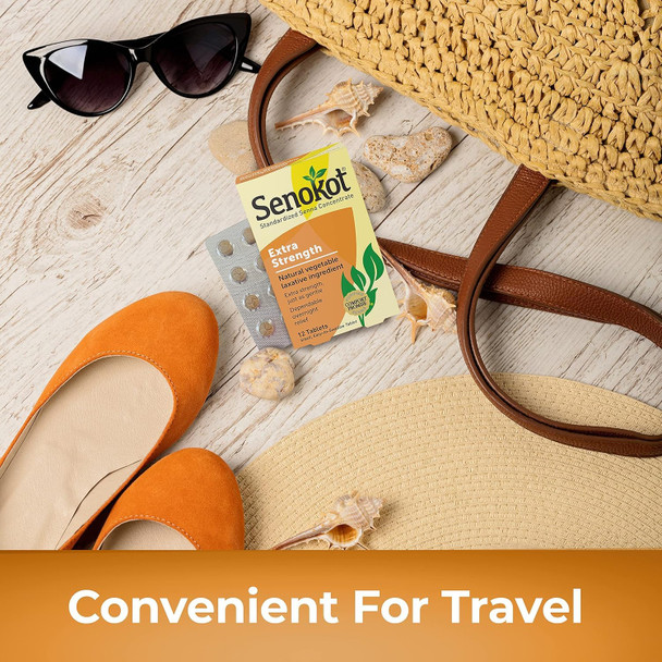 Senokot Extra Strength, 12 Tablets, Natural Vegetable Laxative Ingredient for Gentle Dependable Overnight Relief of Occasional Constipation