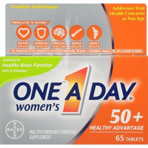 One A Day Women's 50+ Multivitamin & Multimineral Supplement Tablets 65 Count