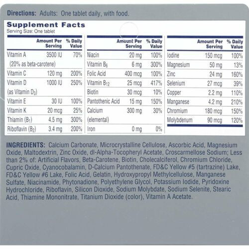 One A Day Women's 50+ Multivitamin & Multimineral Supplement Tablets 65 Count