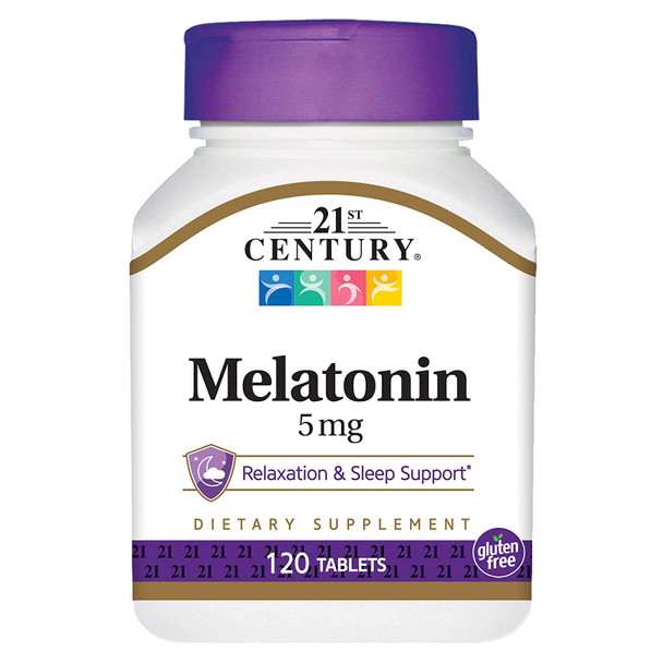 21st Century Health Care, Melatonin, 5 mg, 120 Tablets