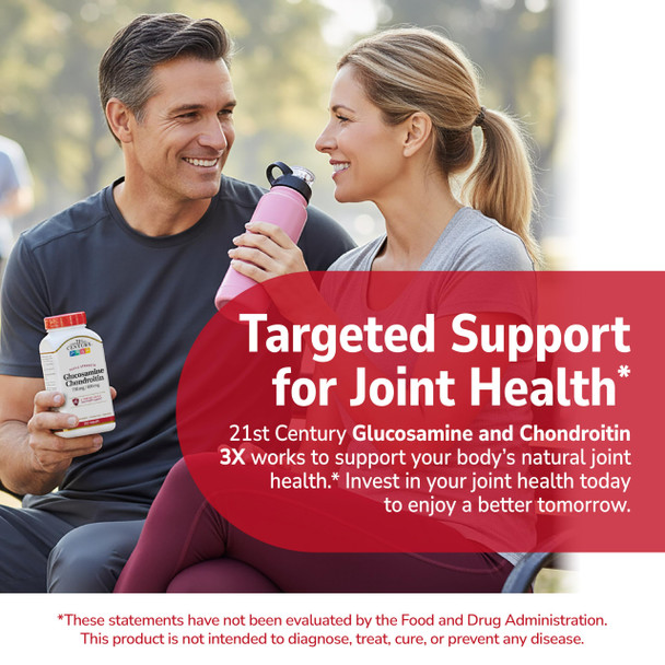 21st Century Glucosamine Chondroitin 750/600mg - Triple Strength, Tablets, 150 Count