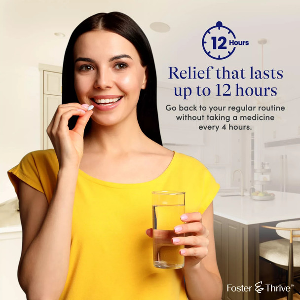 Mucus Extended Release Guaifenesin 600 mg Tablets Foster & Thrive 40 Count