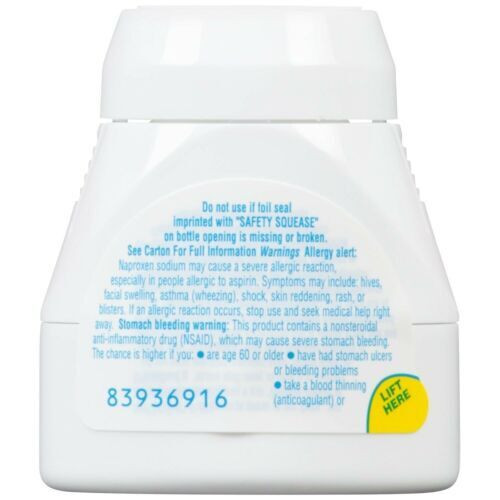 Aleve Pain Reliever/Fever Reducer Tablets with Noproxen Sodium, 24-Count