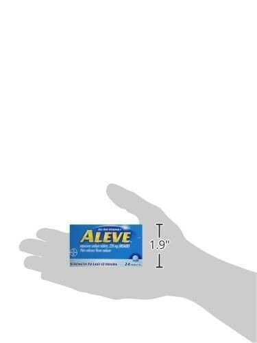 Aleve Pain Reliever/Fever Reducer Tablets with Noproxen Sodium, 24-Count