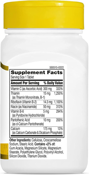 21st Century Healthcare, B Complex Plus Vitamin C, Tablets 100 Count (Pack of 1)