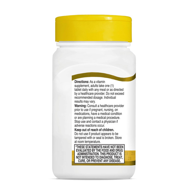 Vitamin B-50 Balanced Complex 60 Tablets, 21st Century