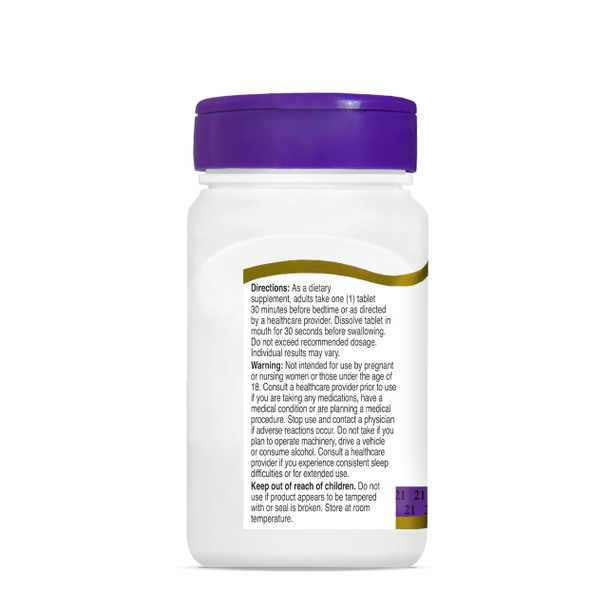 21st Century Melatonin 12 mg Quick Dissolve Max Strength Tablets, (120 Count) Sleep Aid for Adults, Cherry Flavored Sleep Supplement, Gluten-Free, No Artificial Colors or Preservatives