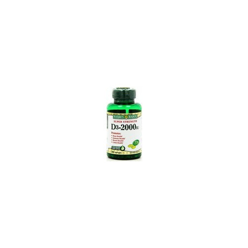 Nature's Bounty Vitamin D3 2000IU Softgels Supplement Bone Immune Support 240ct
