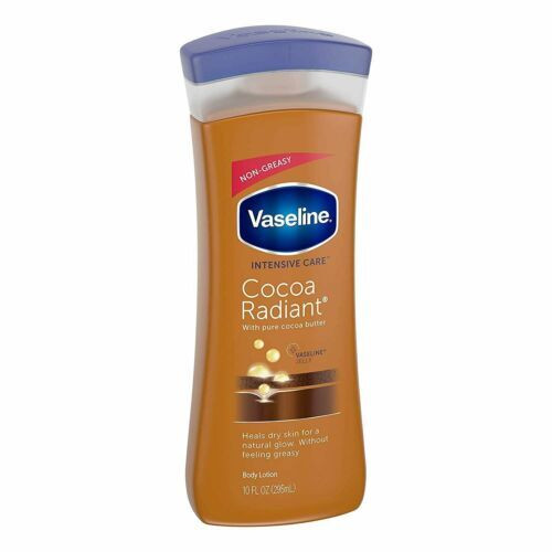 Vaseline Body Lotion Intensive Care Cocoa Radiant Natural Glow Non Greasy 10oz