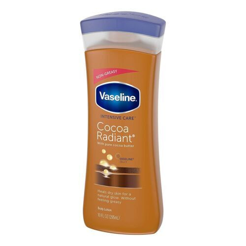 Vaseline Body Lotion Intensive Care Cocoa Radiant Natural Glow Non Greasy 10oz