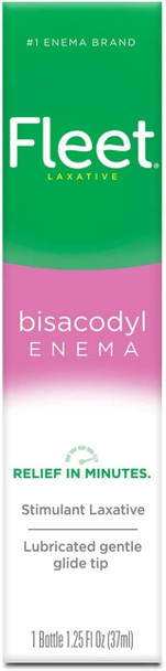 Fleet Laxatives, Bisacodyl Enema for Adult Constipation Relief, Prefilled Enema Kit for Fast Acting Constipation Relief, 1.25 Fl Oz