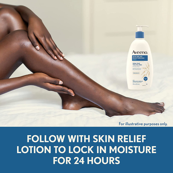 Aveeno Active Naturals Skin Relief Body Wash, Fragrance Free, 12 Fl Oz (Pack of 1)