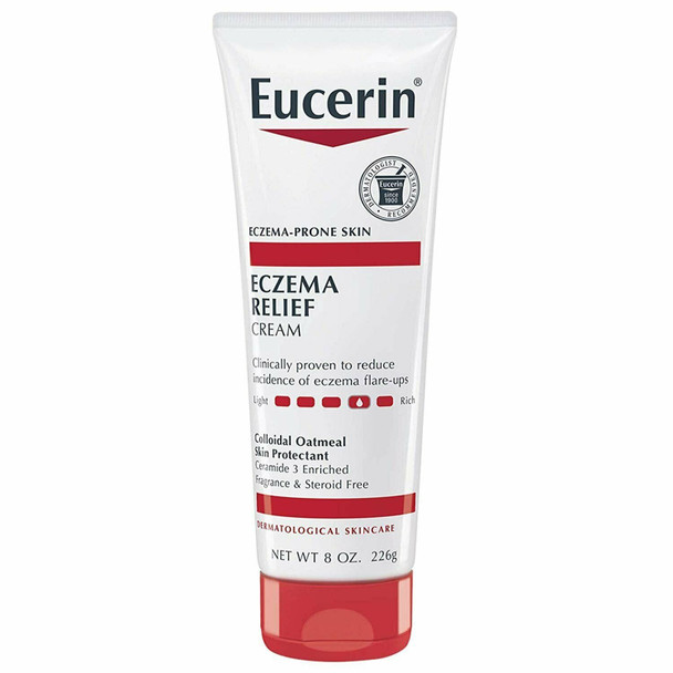 Eucerin Eczema-Prone Relief Body Cream Colloidal Oatmeal Skin Protectant 8 Ounce