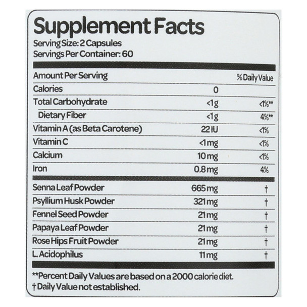 Health Plus Super Colon Cleanse Occasional Constipation Relief Capsules 120ct