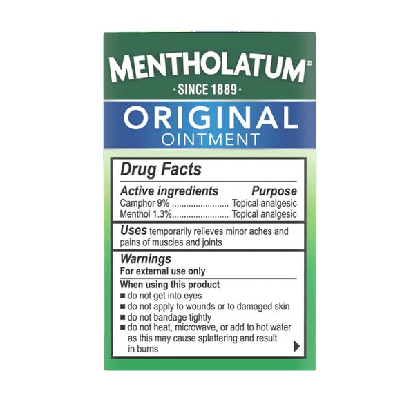 Mentholatum Original Ointment Soothing Relief, Aromatic Vapors - 1 oz