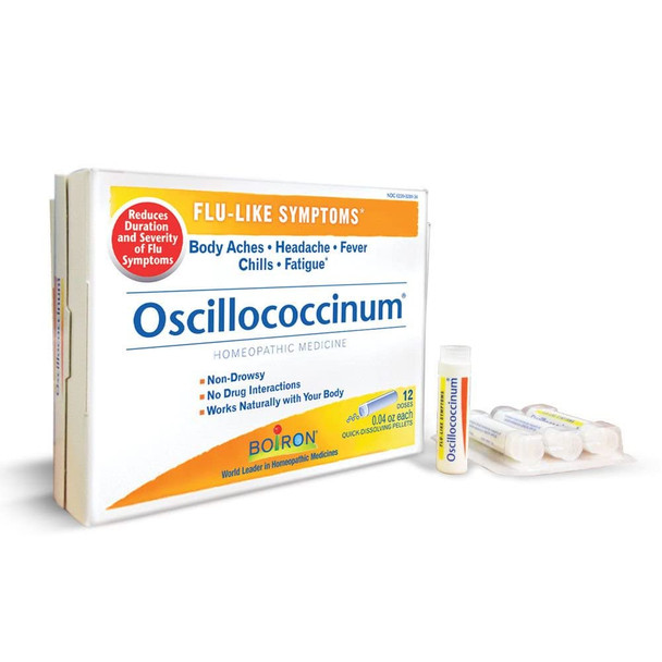 Boiron Oscillococcinum Natural Flu Relief - 12 doses per Pack - 1 Each.