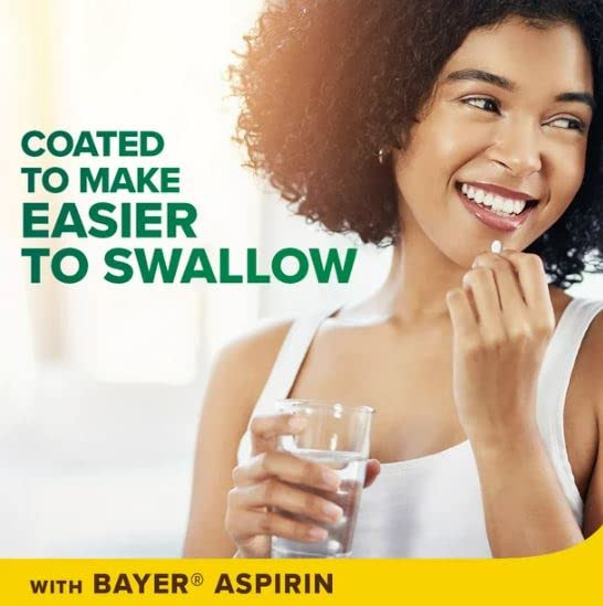 Bayer Aspirin Extra Strength, Aspirin 500mg, Pain Relief Pills, Fever Reducer and Headache Relief for Adults, 100 ct