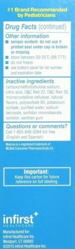 Mylicon Infants Gas Relief Original Drops Gluten Free 100 Doses 20 mg 1 Ounce