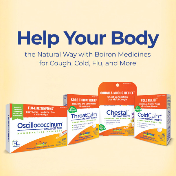 Boiron Chestal Adult Cold and Cough Syrup for Nasal and Chest Congestion, Runny Nose, and Sore Throat Relief - 6.7 Fl oz