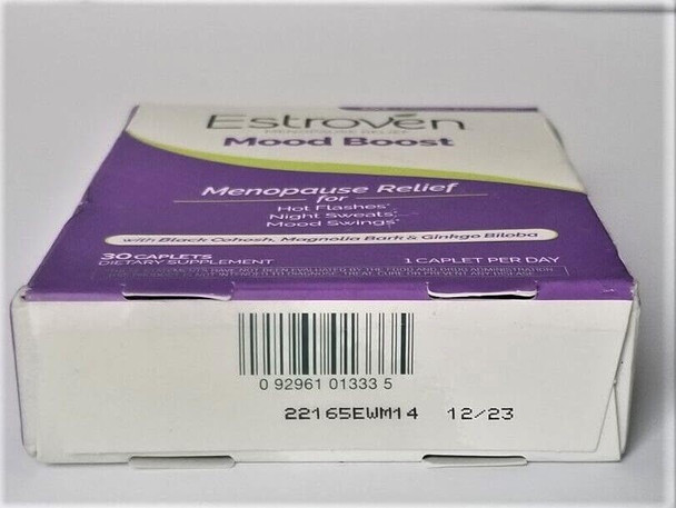 Estroven Mood Boost for Menopause Relief, Helps Reduce Hot Flashes & Night Sweats, Helps Manage Mood Swings, 30 Count