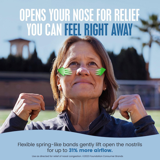 Breathe Right Nasal Strips Extra Strength Tan Nasal Strips Help Stop Snoring Drug-Free Snoring Solution & Instant Nasal Congestion Relief Caused by Colds & Allergies 26ct