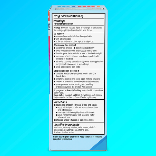 Icy Hot Original Pain Relief Cream, Fast-Acting Pain Relief with Menthol 10% and Methyl Salicylate 30%, Ice and Heat Contrast Therapy for Backaches, Joints, Muscle Strains and Arthritis, 1.25 oz