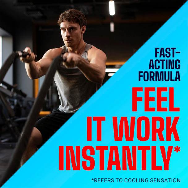 Icy Hot Original Pain Relief No-Mess Roll-On Applicator, Fast-Acting Pain Relief with Max Strength Menthol 16%, Contrast Therapy for Backaches, Joints, Muscle Strains and Arthritis, 2.5 oz