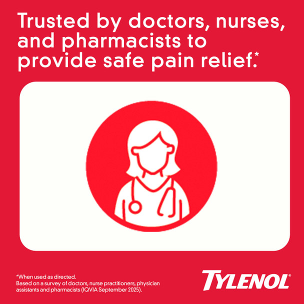 Tylenol Extra Strength Acetaminophen 500mg Caplets, Pain Reliever & Fever Reducer, Pain Relief Pills for Headache, Backache, Toothache, Minor Arthritis & Menstrual Cramps, Value Size, 225 Count