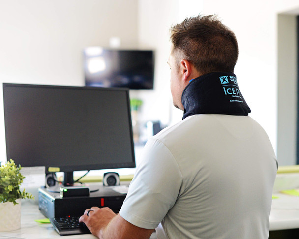 Cold & Hot Therapy System Ice Pack - Ice It! ® MaxCOMFORT (Neck Wrap (510)) Ideal for Pain Relief, Recovery from Physical Activity, and Every Day use.  from Battle Creek Equipment
