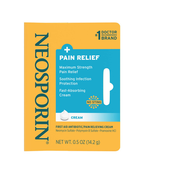Neosporin + Pain Relief Dual Action Cream, .5 Oz