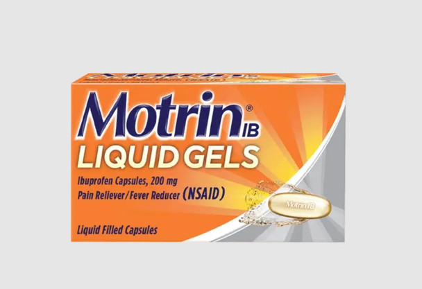 Motrin IB 200mg Ibuprofen Liquid Gel Pain Reliever/Fever Reducer for Aches & Pain, 120 ct