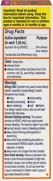 Motrin Infant's Oral Suspension Berry Pain Reliever/Fever Reducer, 0.5 Ounce