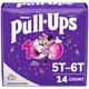 Pull-Ups Girls' Potty Training Pants, 5T-6T (46+ lbs), 14 Count