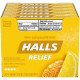 Halls Stick Cough Drops, Honey Lemon Flavor, 9 count each, Case of 20