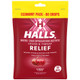 Halls Relief Cough Drops, Cherry Flavor, Economy Bag, 80 count